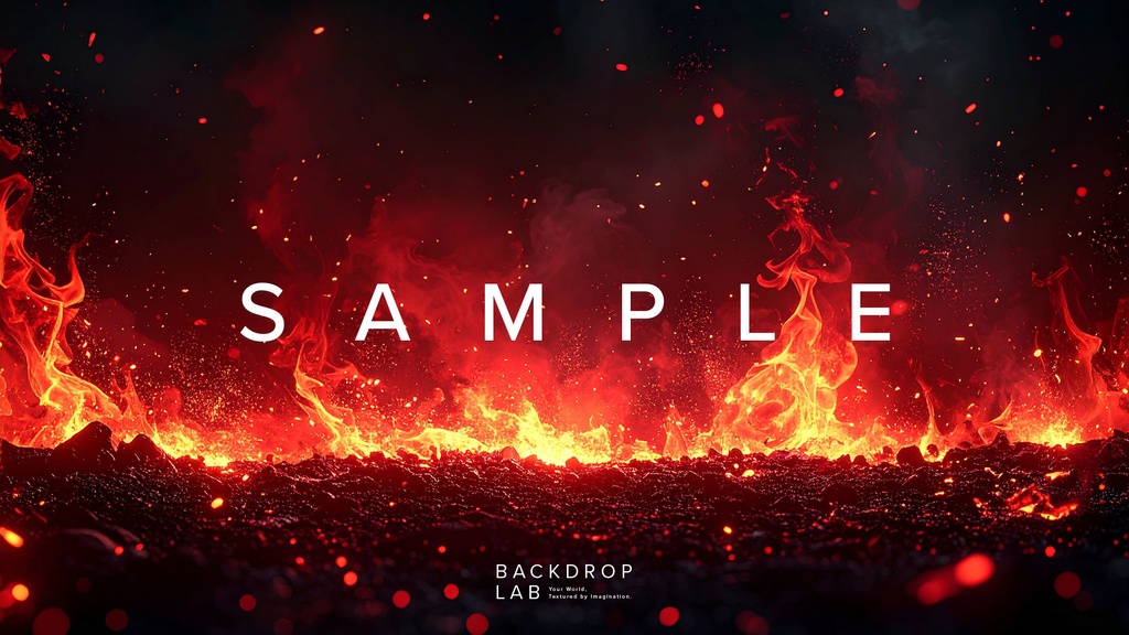 【背景セット】炎グラフィック背景(10枚)