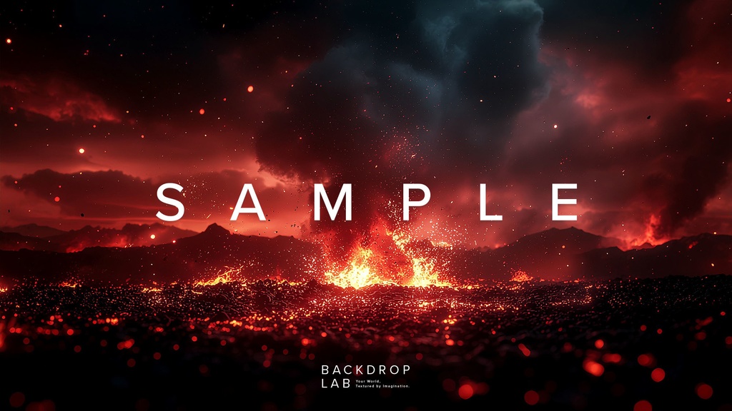 【背景セット】炎グラフィック背景(10枚)