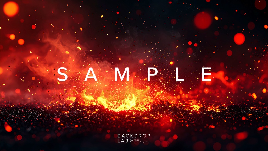 【背景セット】炎グラフィック背景(10枚)