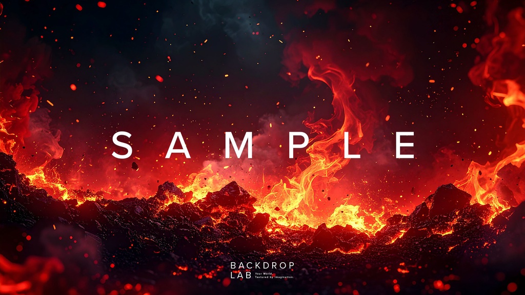 【背景セット】炎グラフィック背景(10枚)