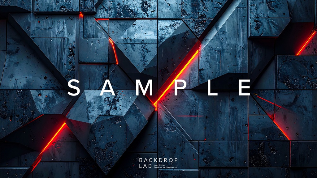 【背景セット】幾何学と光が織りなすコンクリートテクスチャ(10枚)