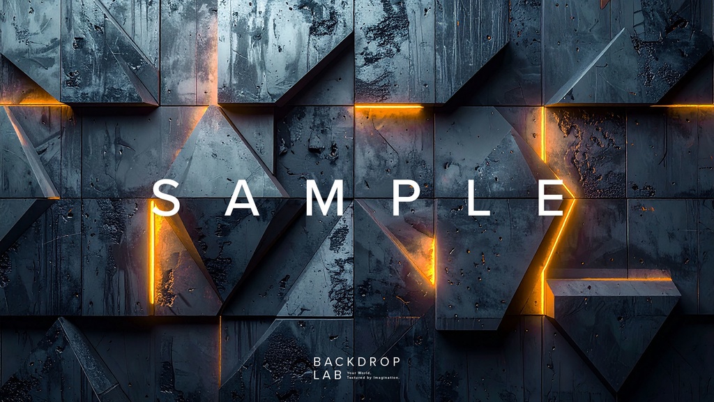 【背景セット】幾何学と光が織りなすコンクリートテクスチャ(10枚)