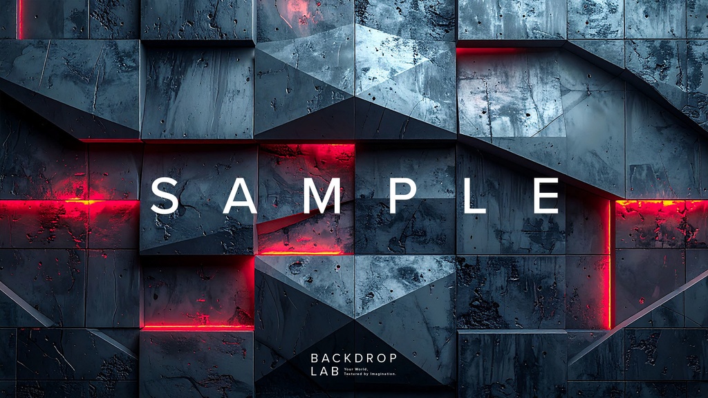 【背景セット】幾何学と光が織りなすコンクリートテクスチャ(10枚)