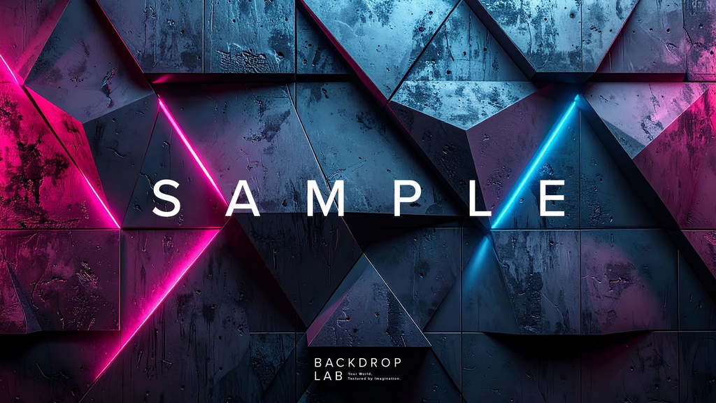 【背景セット】幾何学と光が織りなすコンクリートテクスチャ(10枚)