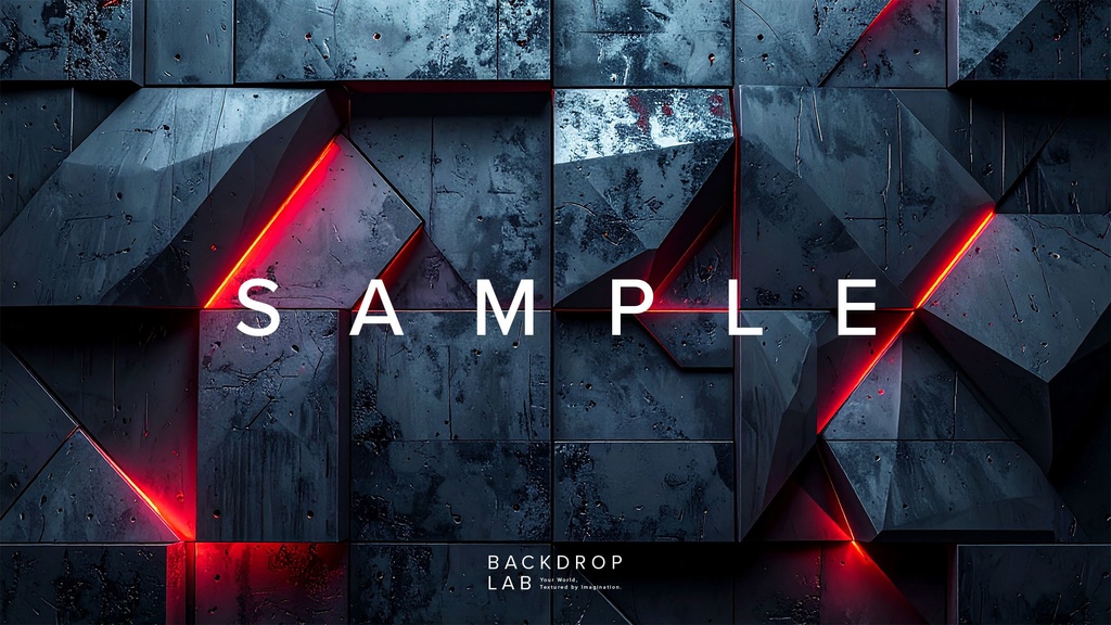 【背景セット】幾何学と光が織りなすコンクリートテクスチャ(10枚)