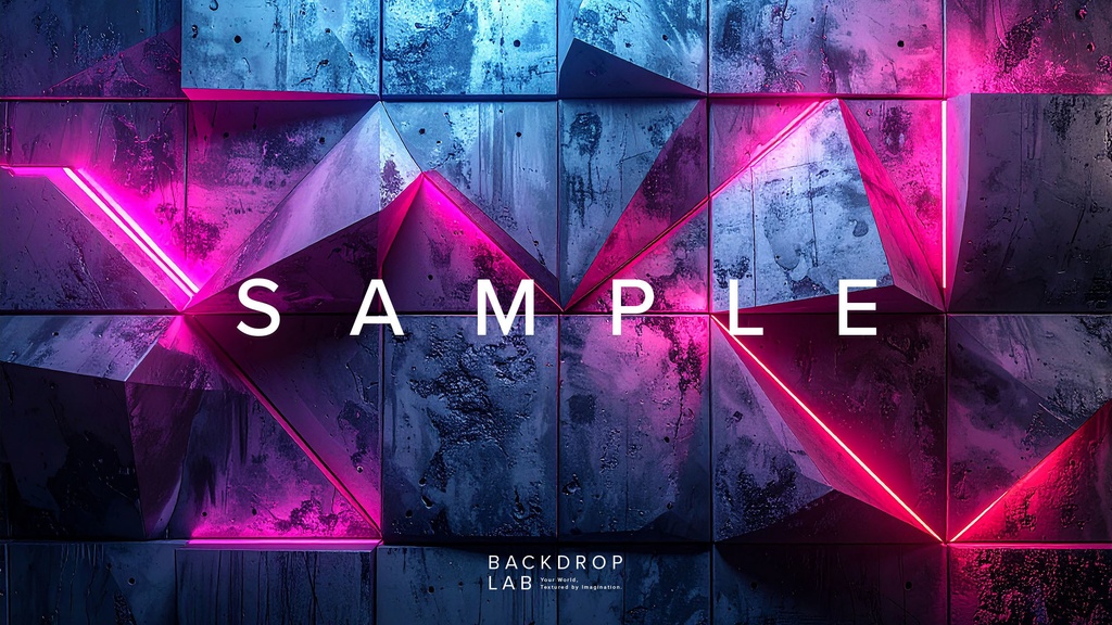 【背景セット】幾何学と光が織りなすコンクリートテクスチャ(10枚)