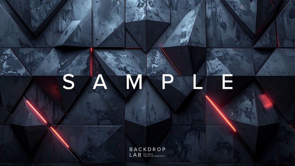 【背景セット】幾何学と光が織りなすコンクリートテクスチャ(10枚)