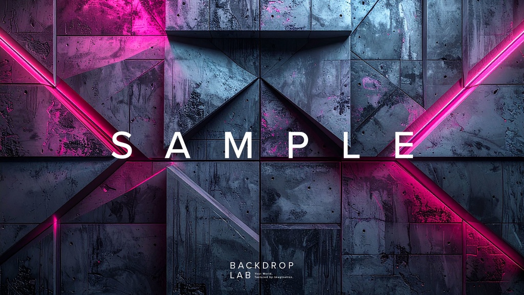 【背景セット】幾何学と光が織りなすコンクリートテクスチャ(10枚)