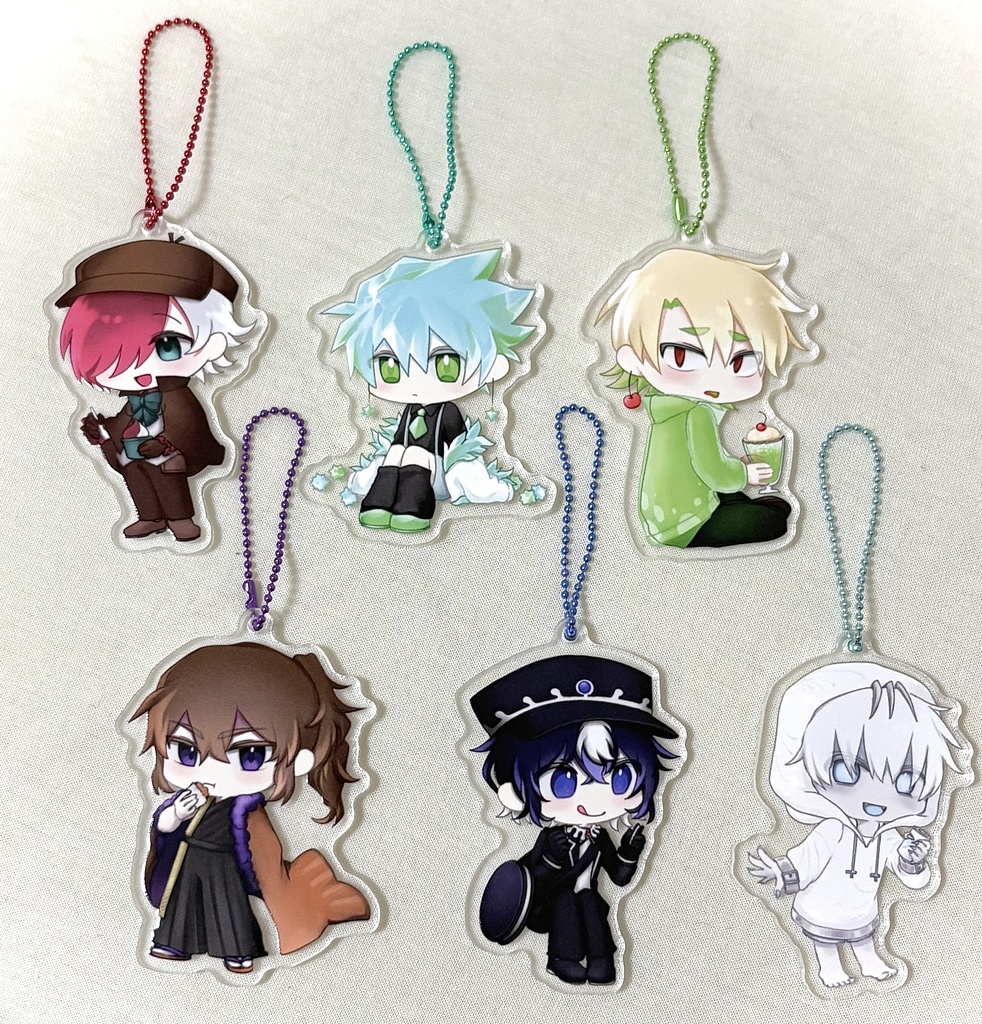 おかしのおかしなまち全6種<アクリルキーホルダー>