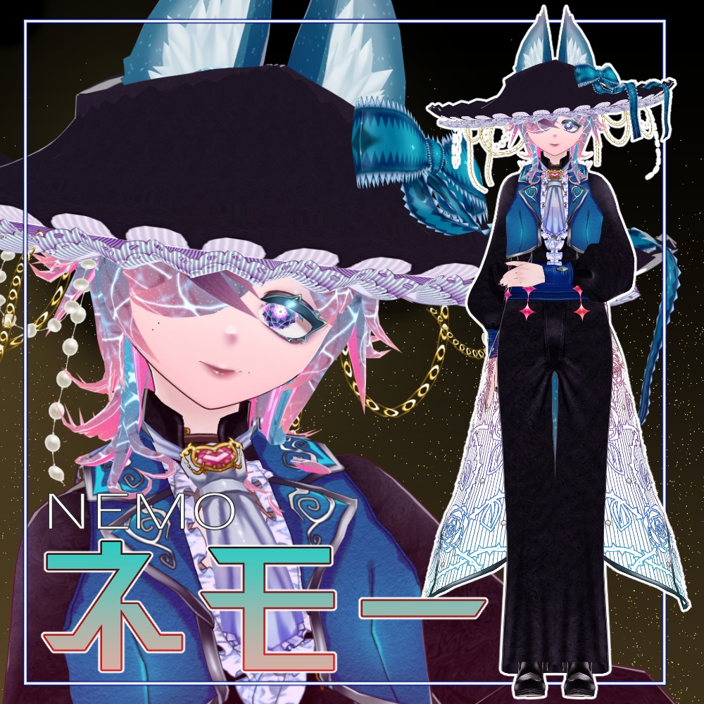 【VRM・VRoid】ネモー3Dデータ