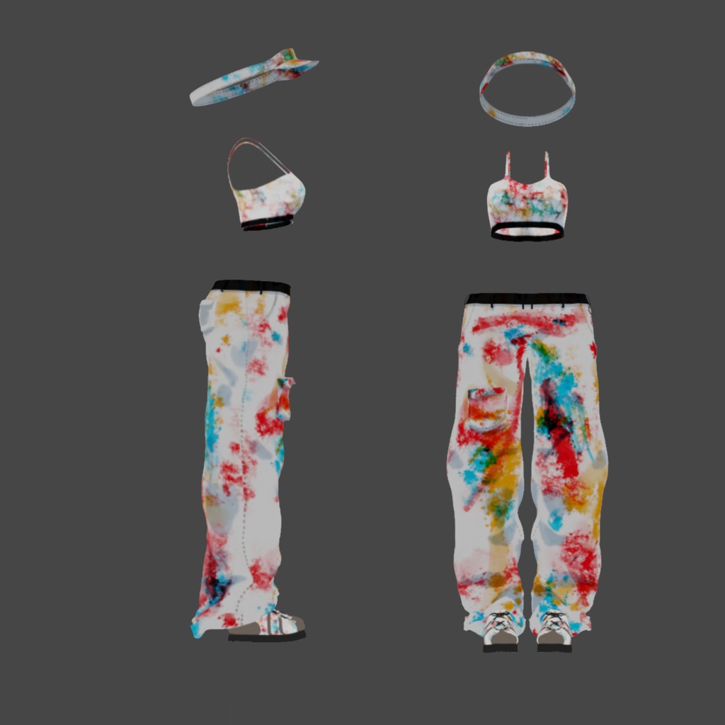 【VRChat】【rurune衣装】street_painter