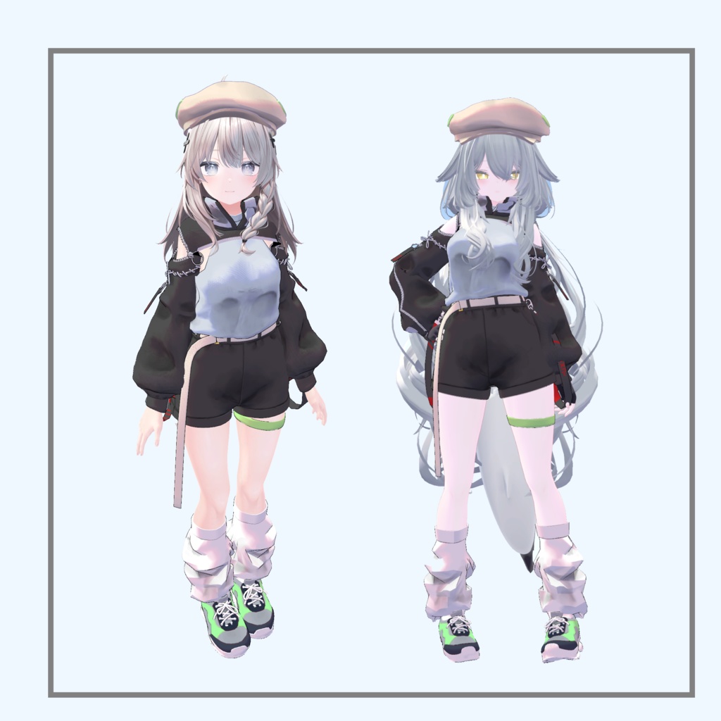 【VRChat】【3アバター対応衣装】zi zi zipper