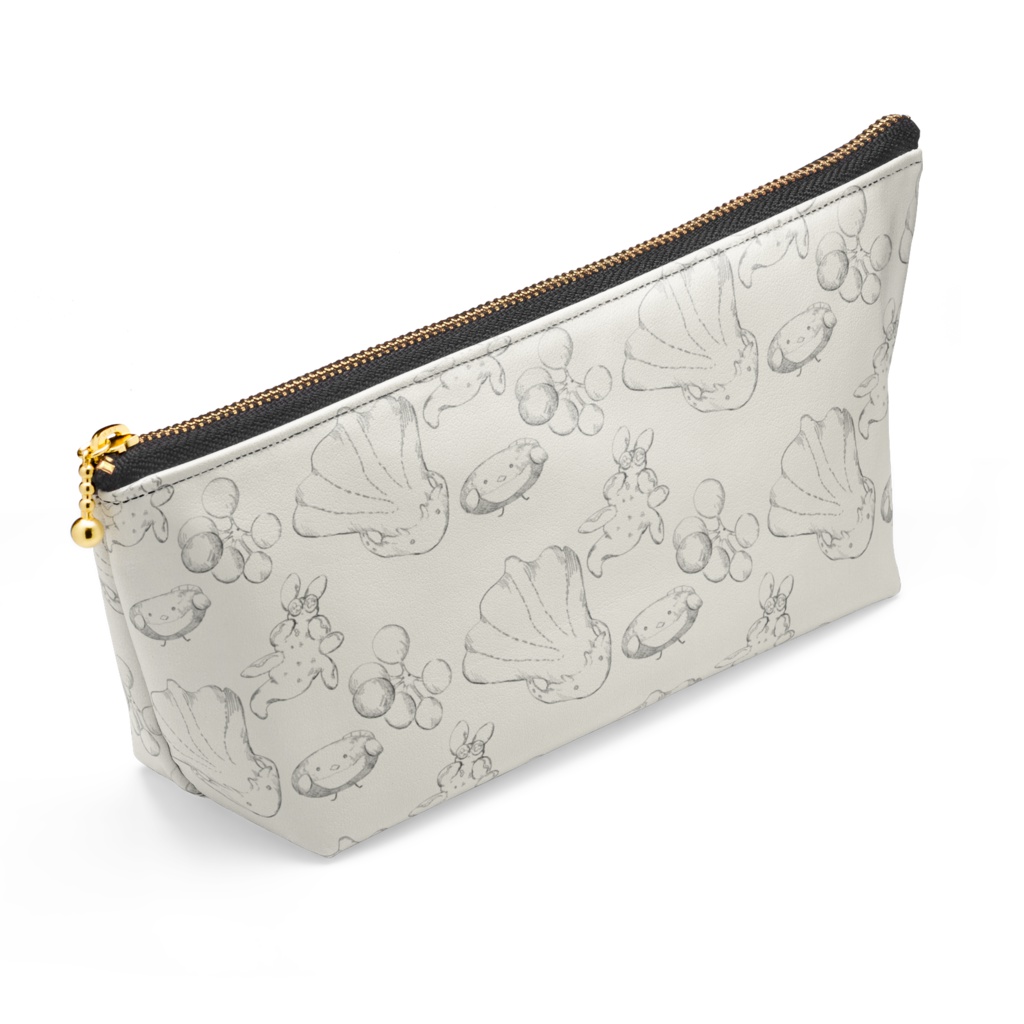 レトロ風ふしものポーチ