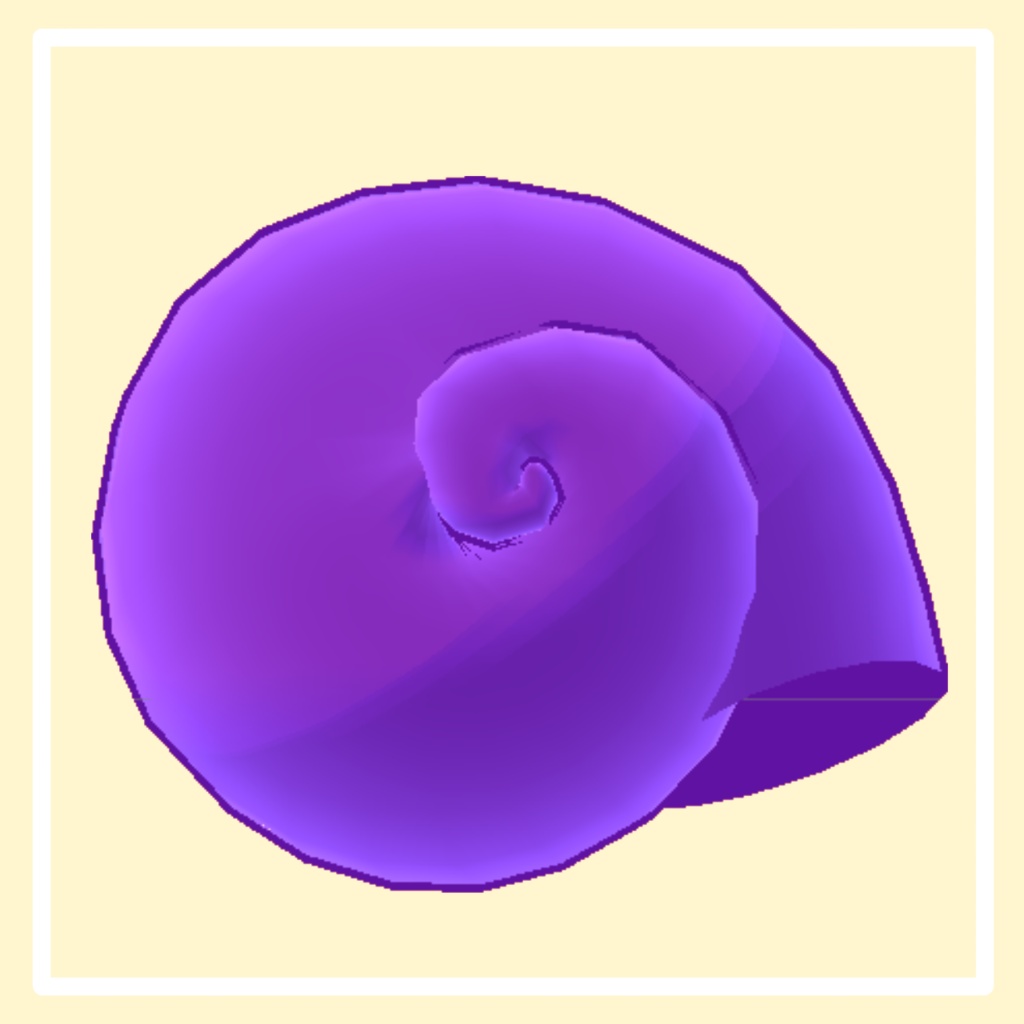 オリジナル3Dモデル【かたつむりの殻】