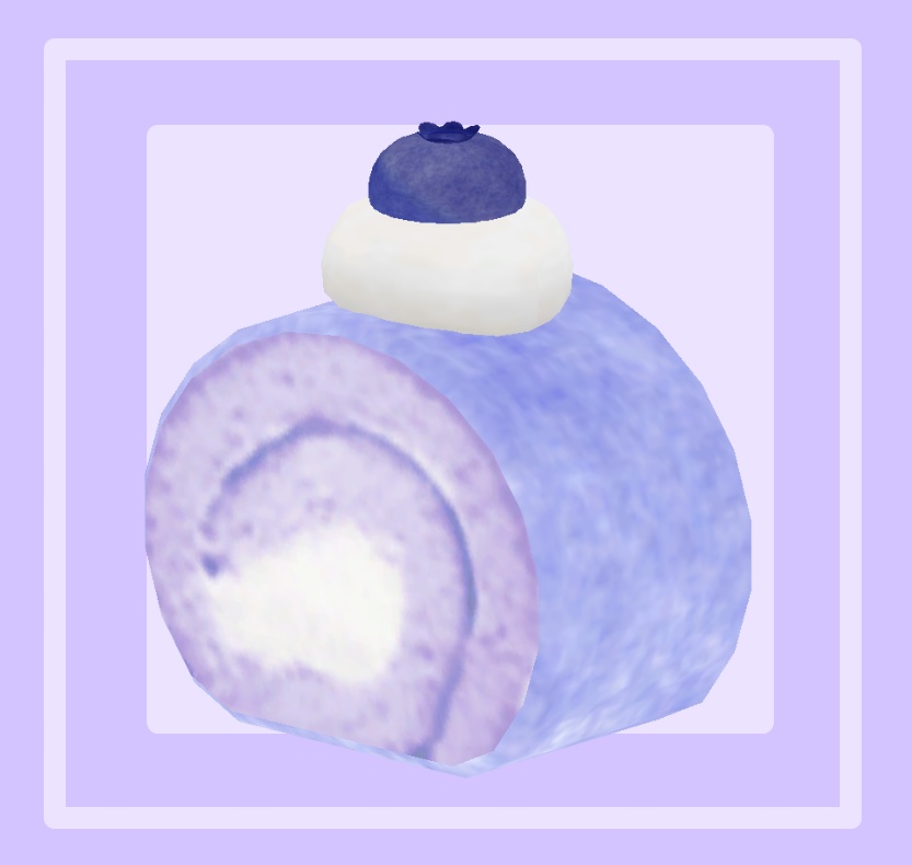 オリジナル3Dモデル【ロールケーキ4種】