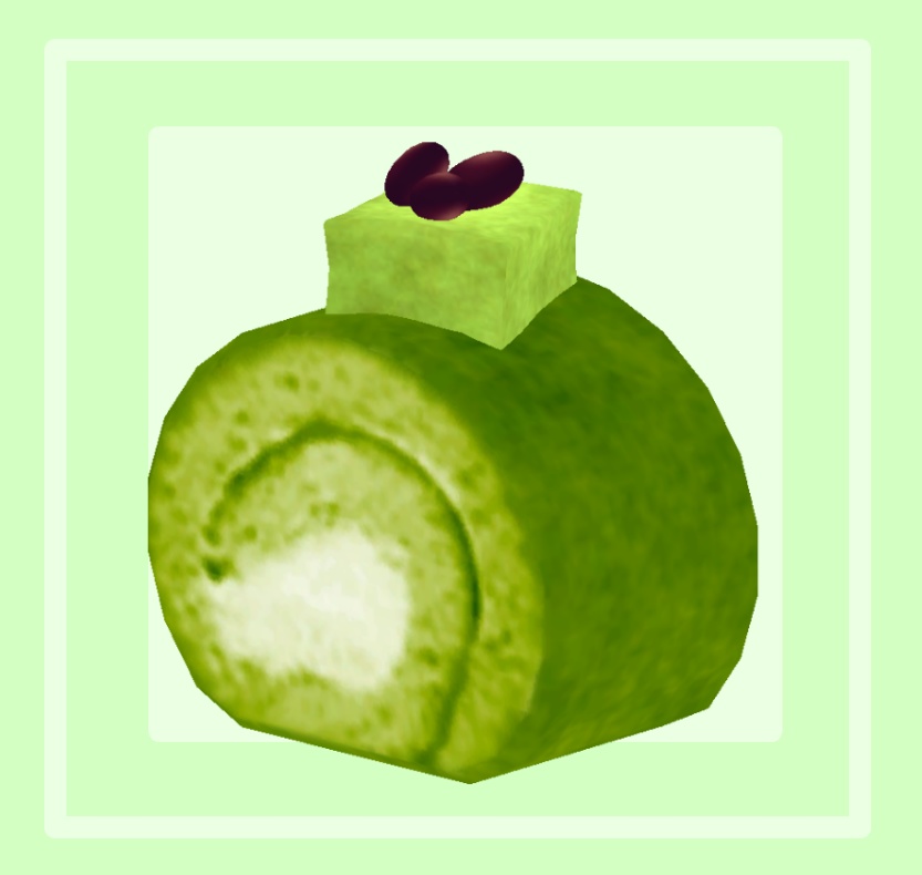 オリジナル3Dモデル【ロールケーキ4種】