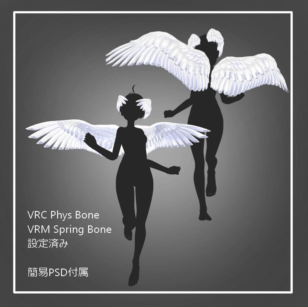 オリジナル3Dアクセサリー【Wing】