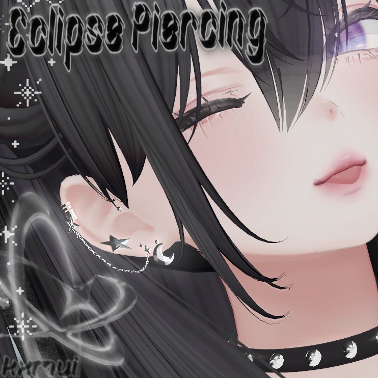 ☾⋆｡°✩ECLIPSE PIERCING / エクリプスピアス  [VRC 森羅 Shinra]