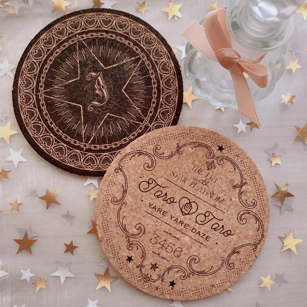 【承承】概念コルクコースター2枚セット　