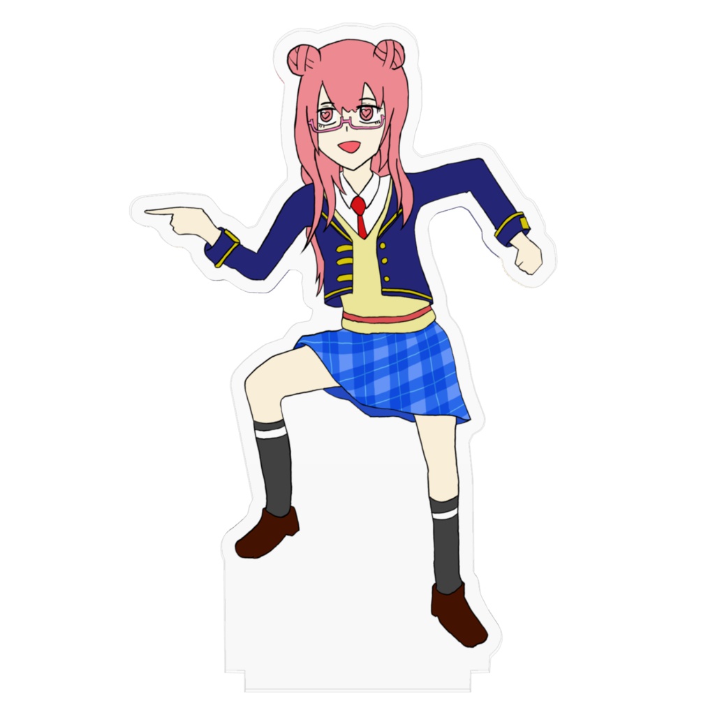 指差し確認するまつこちゃんアクリルフィギュア