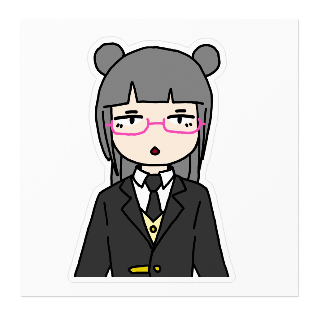 かわいいまつこちゃんステッカー