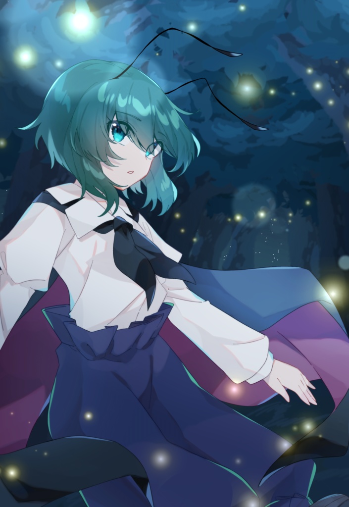 【永夜抄20th記念】ポストカード リグル･ナイトバグ