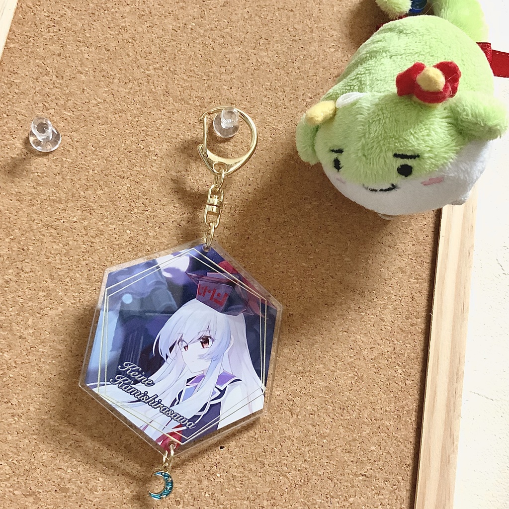 【永夜抄20th記念】月チャームアクリルキーホルダー 上白沢慧音