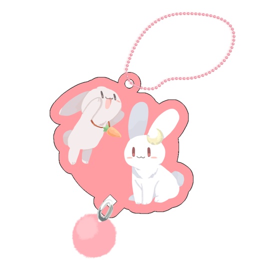 【冬毛もふカル】マスコットアクリルチャーム イナバたち