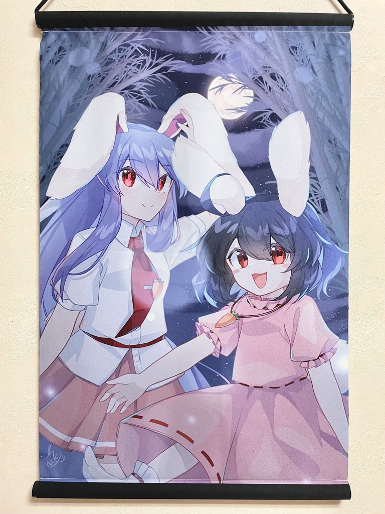 【竹林もふカル】A2タペストリー ふわふわイナバ