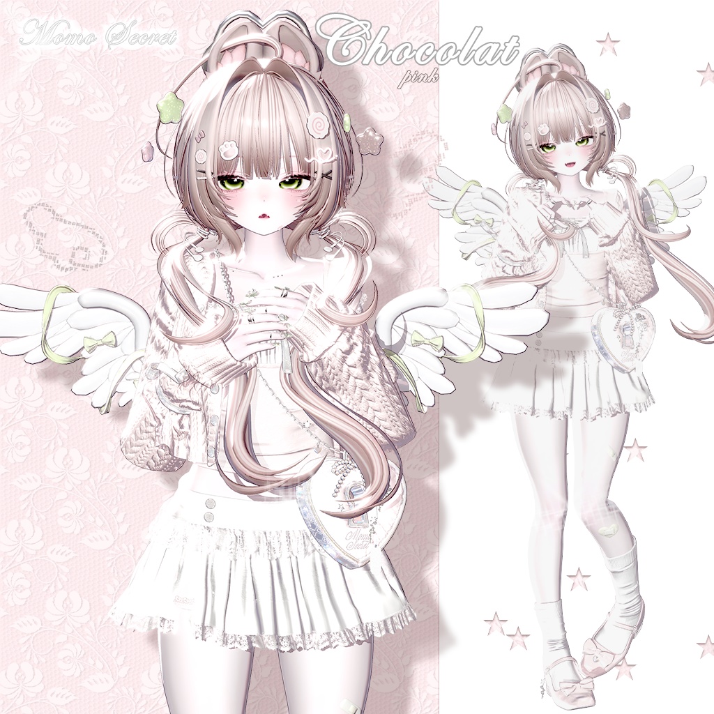 【24時間限定 790円 / 12アバター対応】 Girly Layered Look 18 colors💗