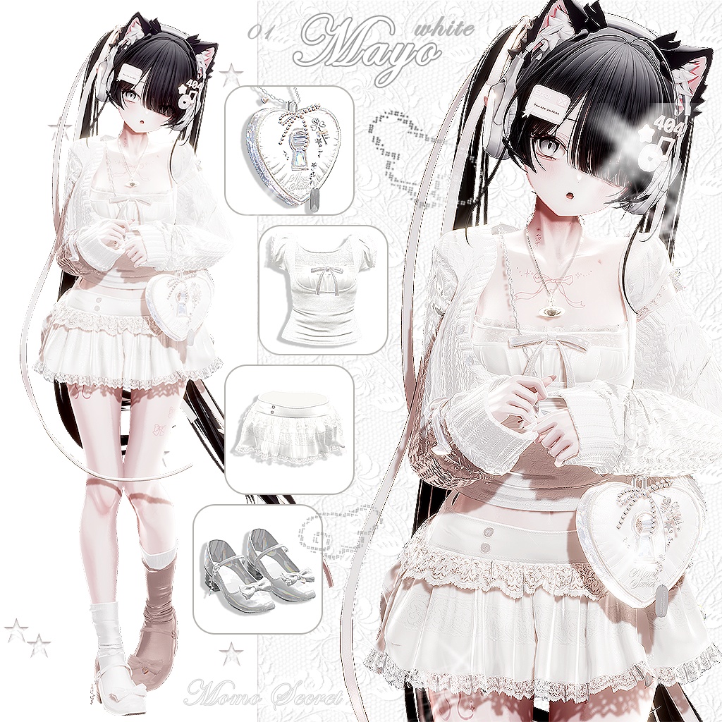 【24時間限定 790円 / 12アバター対応】 Girly Layered Look 18 colors💗