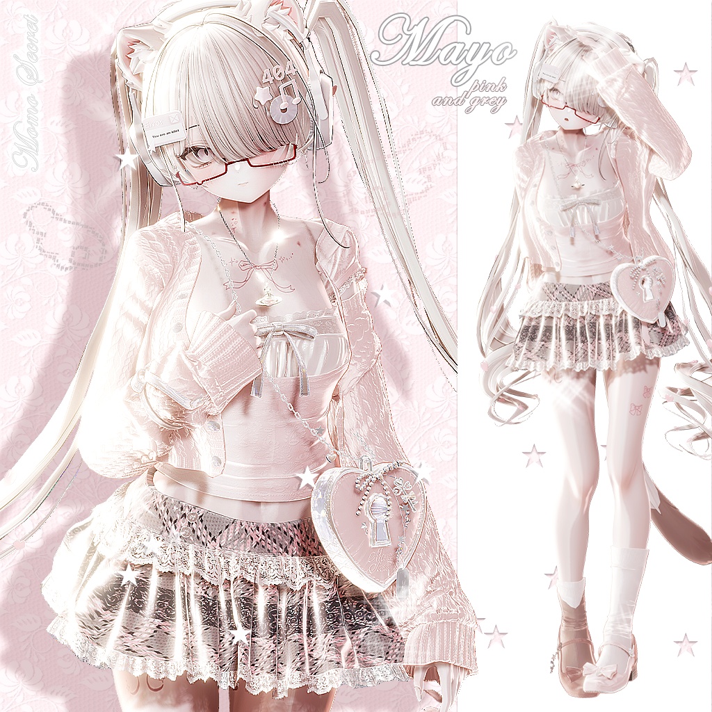 【24時間限定 790円 / 12アバター対応】 Girly Layered Look 18 colors💗