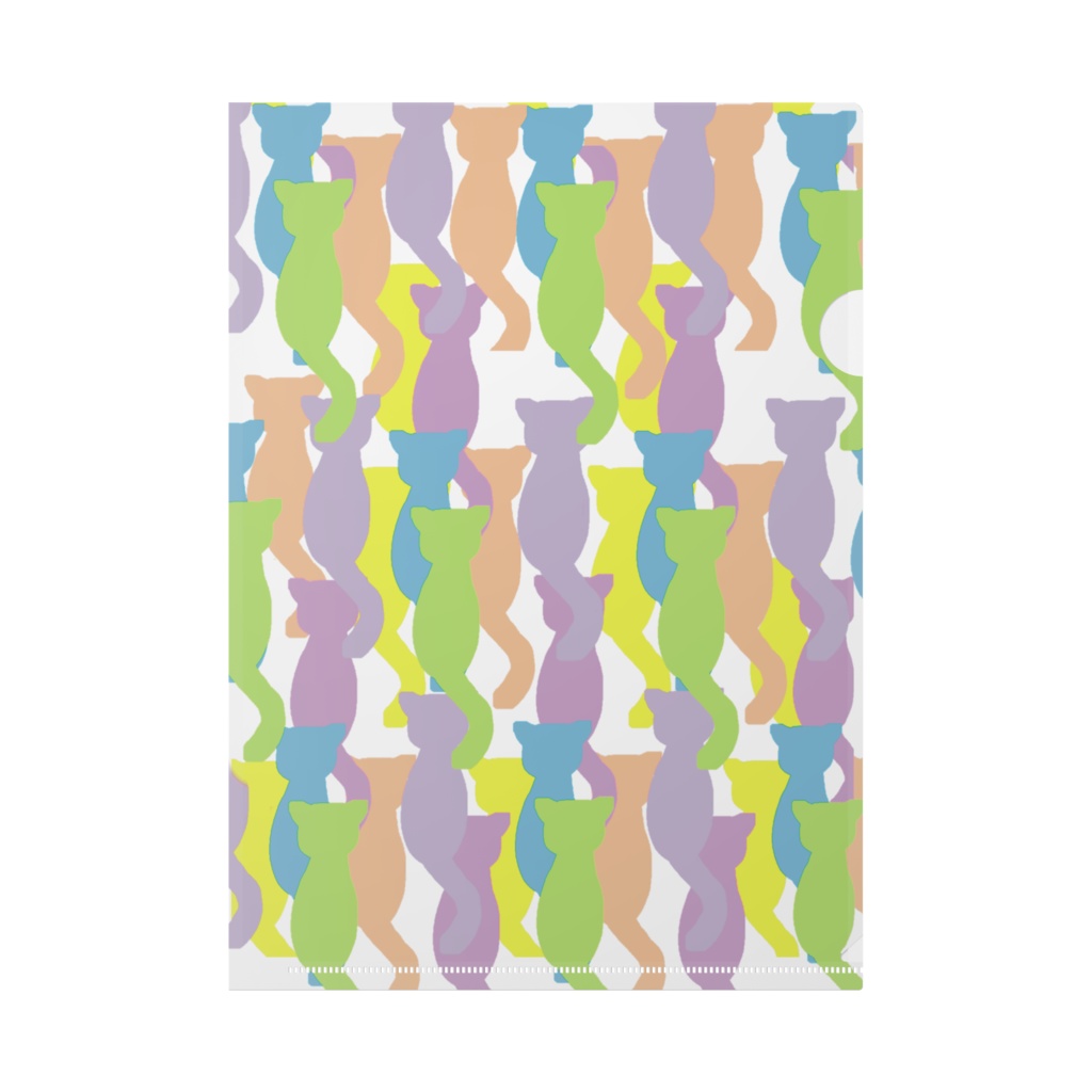 ネコメイサイ クリアファイル A4