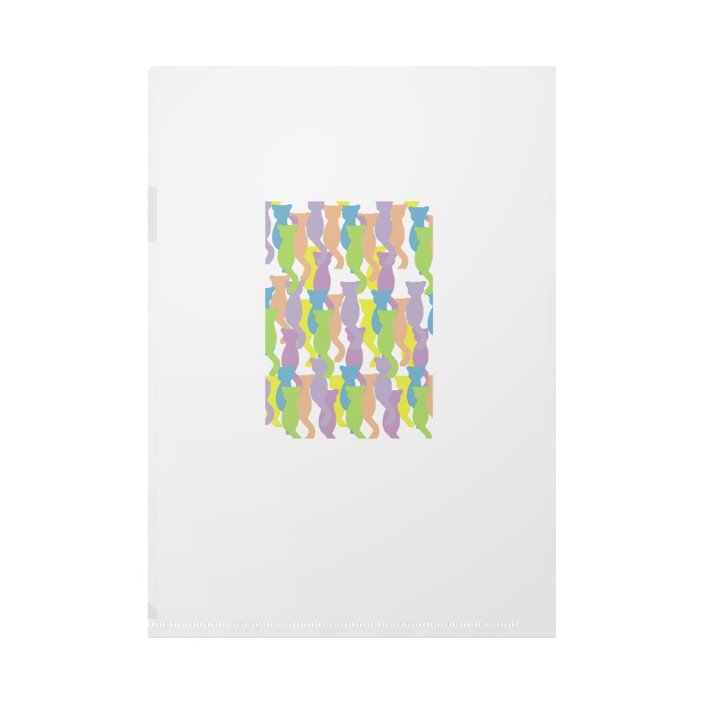 ネコメイサイ クリアファイル A4