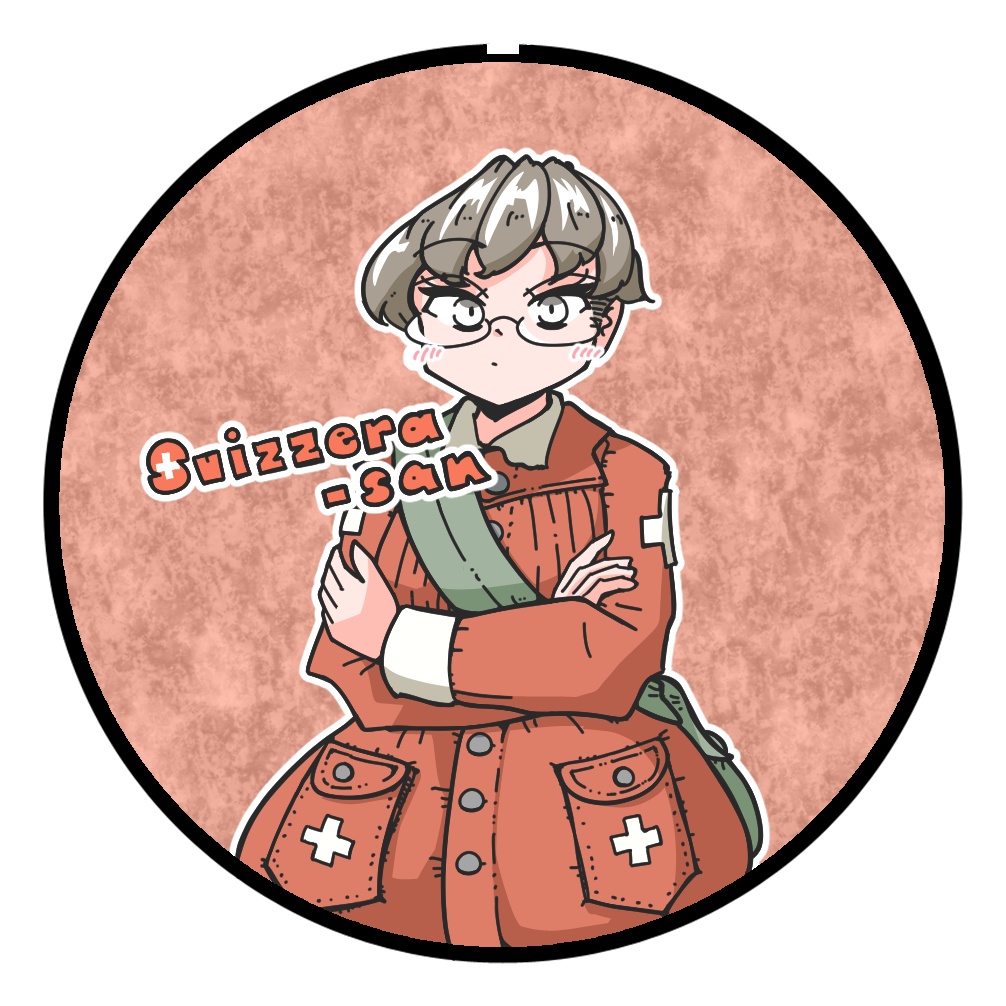 旧作缶バッジ/教さま＆スイスさんセット