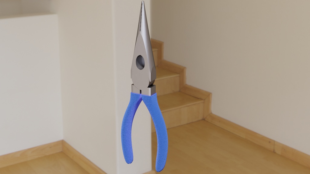 ラジオペンチ3Dモデル