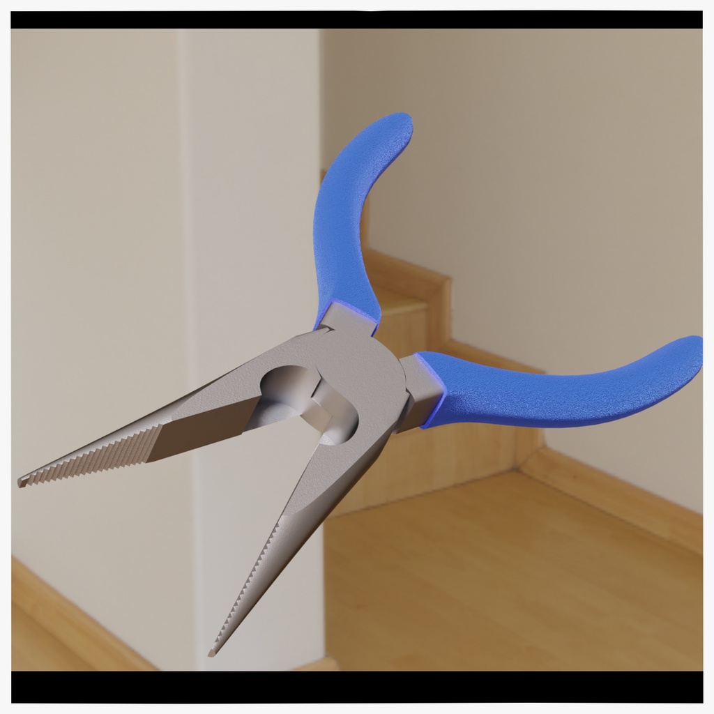 ラジオペンチ3Dモデル