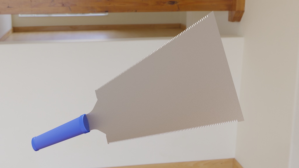 のこぎり3Dモデル2 kenmko BOOTH