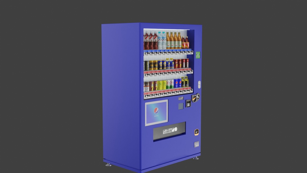 自動販売機3Dモデル