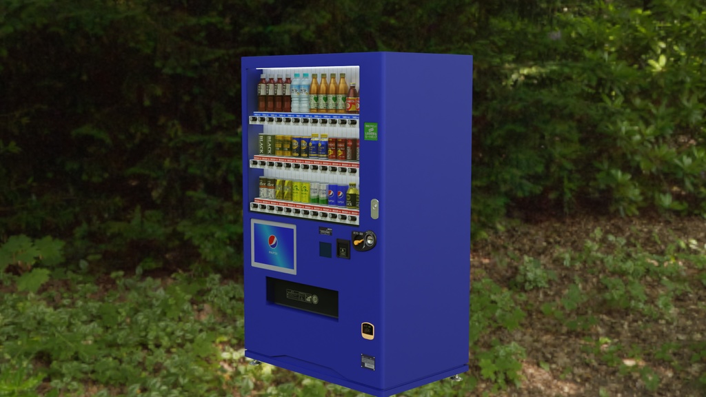 自動販売機3Dモデル