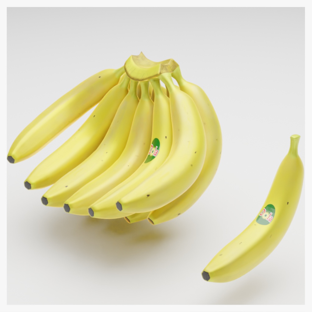 バナナ3Dモデル
