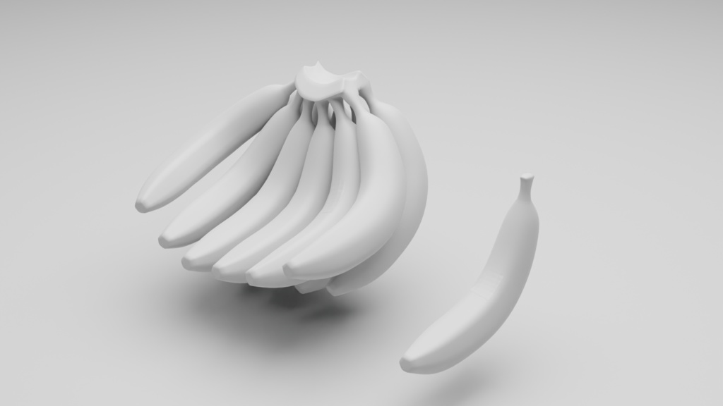 バナナ3Dモデル