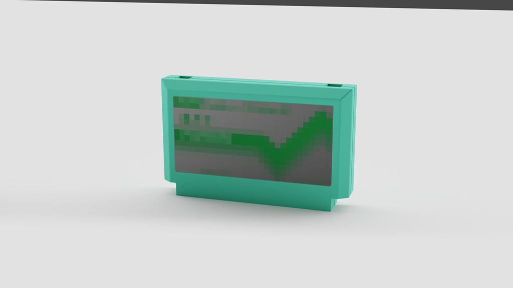 レトロゲームカセット3Dモデル 19個セット