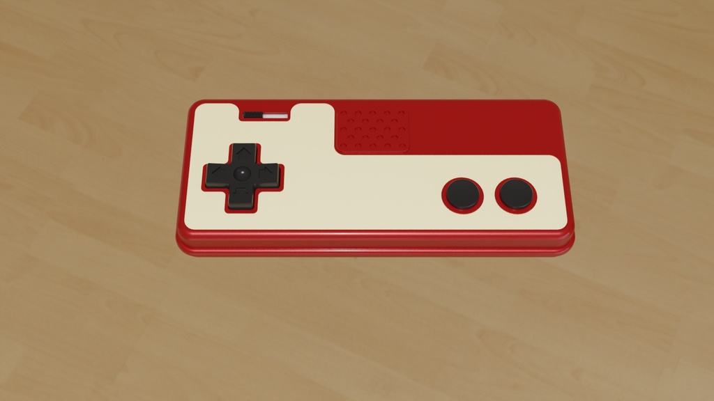 レトロゲームコントローラー3Dモデル