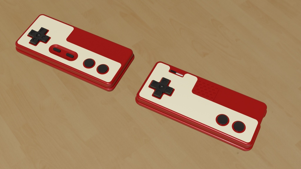 レトロゲームコントローラー3Dモデル