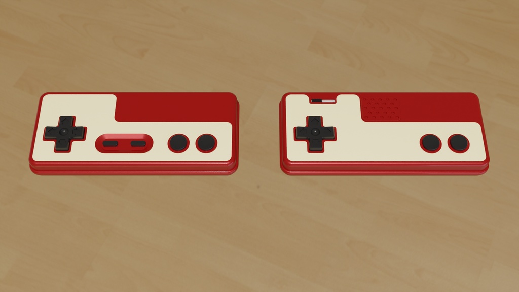 レトロゲームコントローラー3Dモデル