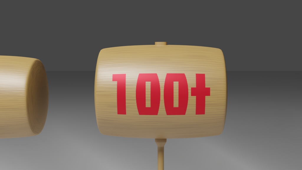 100tハンマーセット3Dモデル