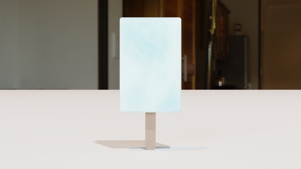 ガリガリ君型アイス3Dモデル