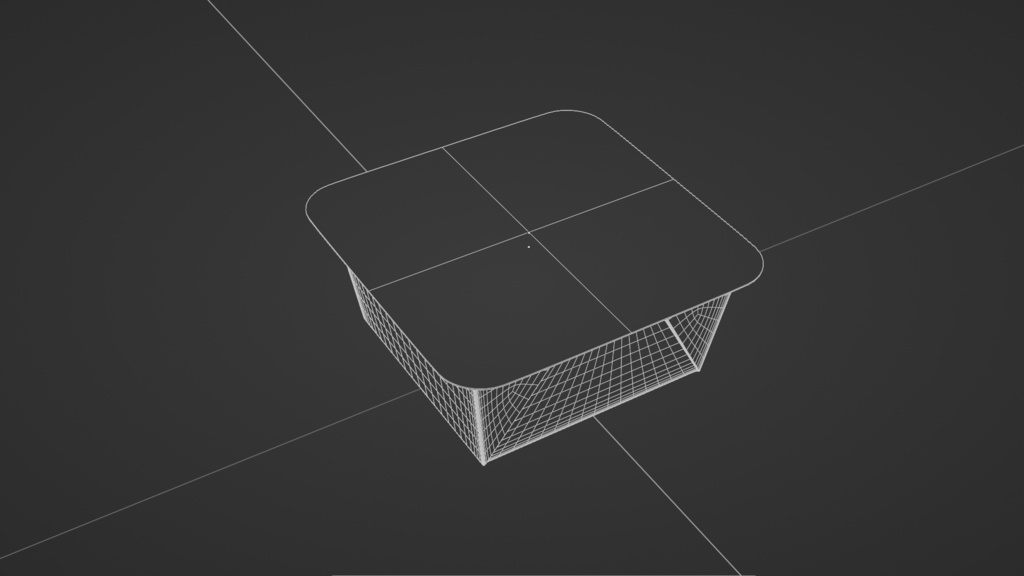 四角型カップアイス3Dモデル