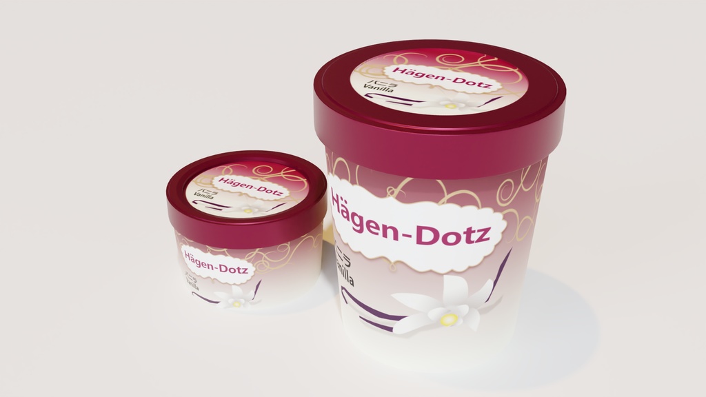 アイスクリーム3Dモデルセット